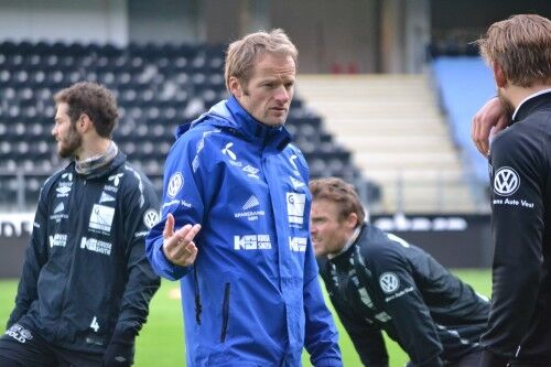 Bård Borgersen, Start-trener, er klar over at kampen mot Sandefjord kan bli avgjørende, men tenker mest på utvikling.