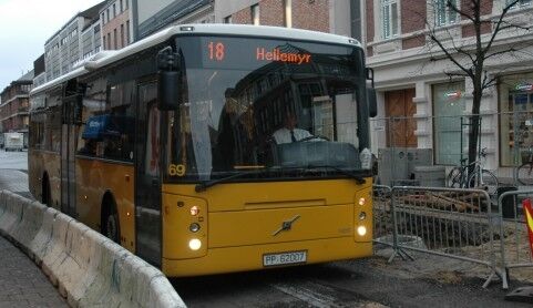 RAN: Bussene i Kristiansand har vært offer for 7 ran til nå i år.