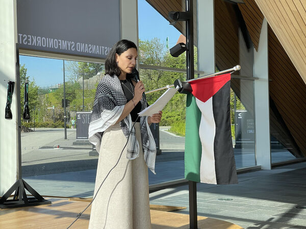 Støttemarkering for Palestina