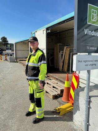 Tomas Andersen har jobba for Avfall Sør i over fem år som maskinførar.
 Foto: Jakob Ulvund