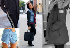 Skjermdump Kristinas blogg:Et utvalg av klærene som vil selges på lørdag.