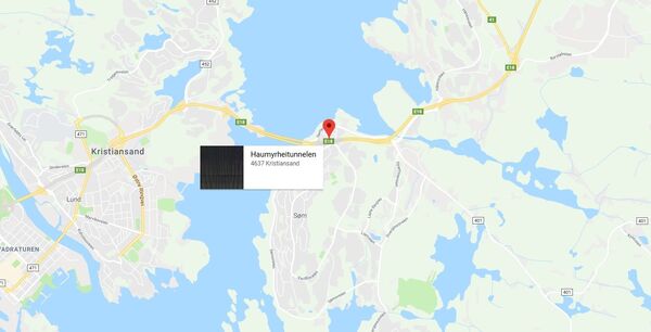 Redusert fremkommelighet i Haumyrheitunnellen