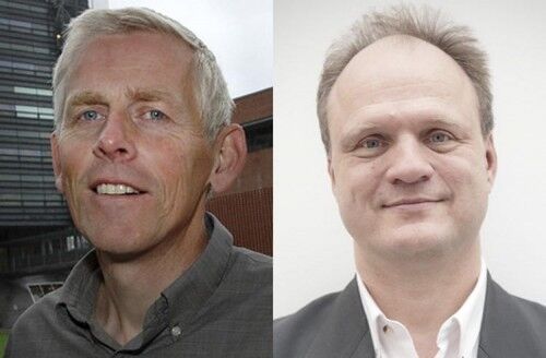 Sigbjørn Sødal (til venstre), og Frank Reichert går videre til ny valgomgang.