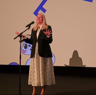 Kronprinsesse Mette-Marit på Barnefilmfestivalen
 Foto: Aurora Saxrud Østerbø