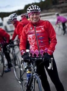 Renate Hægeland er kjempefornøyd med Pedalpiganes innsats under dagens sykkelritt. - Vi strålte, forteller hun. ARKIVFOTO. FOTO: Sara Melissa Frost