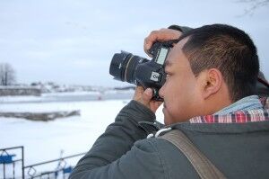 Panda i aksjon: Fanger havnen kunstnerisk