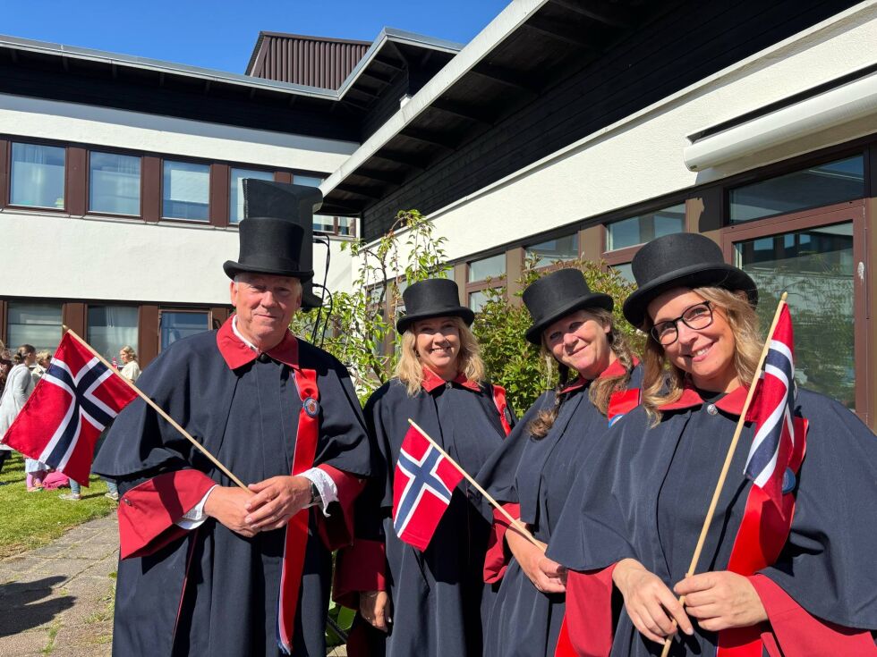 17. mai-utvalget var til stedet under arrangementet.
 Foto: Leah Kittelsen