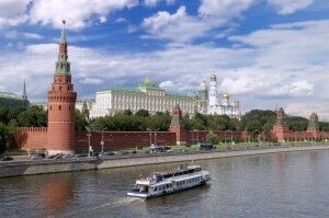 Kreml i Moskva er en av flere kulturelle bygninger i Russland. Foto Google