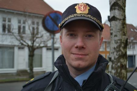 Politibetjent Christian Ekra. Foto: Hans-Martin Helle
