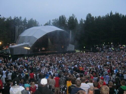Legges ned: Hovefestivalen legges ned, her fra en konsert i 2011. Foto: Pia Charlotte Fredriksen