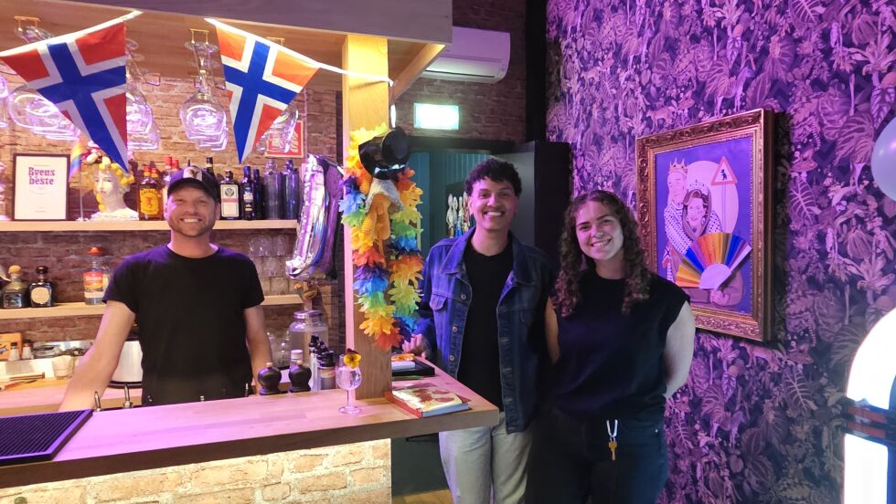 Eier av Barrikaden, Roy Hægeland og seerne Fredrik Opseth og Rose Russvoll
 Foto: Aurora Saxrud Østerbø