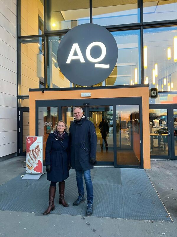 Det nye utebassenget bygges utenfor Aquarama