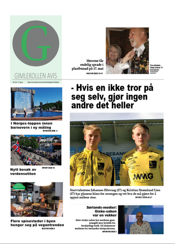 Les den splitter nye utgaven av Gimlekollen Avis