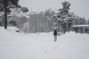 SNØ: Snøværet stopper ikke med det første. FOTO: Linda Høyvarde