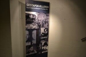 Gestapokjeller-plakat. Foto: Olav Andreas Hoel.