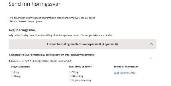 Enklere enn noensinne å levere høringsuttalelse