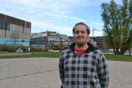Sindre Johansen Wernberg, 27 år og student ved UIA.                                Foto: Rohullah Mohammadi