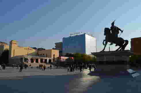 Torvet i Pristina.