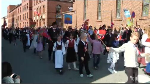 God stemning i barnetoget