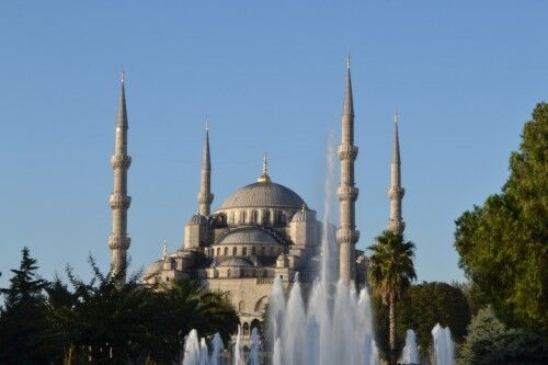 Sultan Ahmet moské i Istanbul. Foto: https://pxhere.com/no/photo/740331