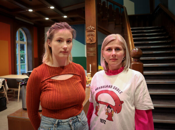 Helga Sjøfn Valgsdottir-Fløystøl sammen med Dybesland.
 Foto: Thea Solum