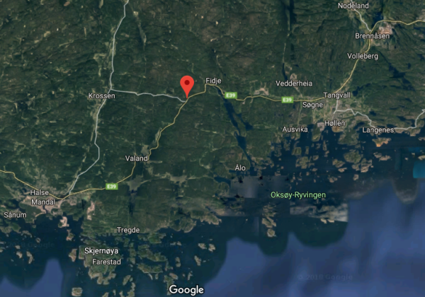 Trafikkuhell på E39 ved Trybakken