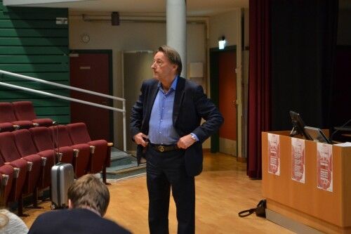 Helge Kvamme var tilstede under et seminar på UiA i går som omhandlet korrupsjon. Foto: Pia Charlotte Fredriksen