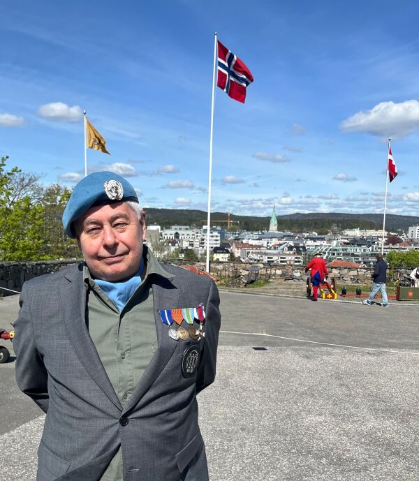 Ove Austrud, leder for Norges veteranforbund for internasjonale operasjoner i Kristiansand
 Foto: Nora E.B. Wulff