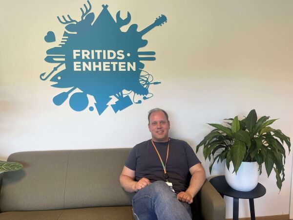 Avdelingsleder for Fritidsenheten, Simen Høgdal Pedersen.
 Foto: Wilbjørn Hind Sandbakk