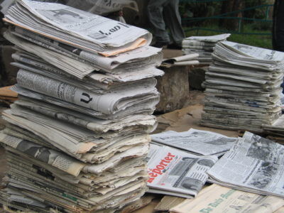 Aviser i Etiopia. Foto: Terje Skjerdal
