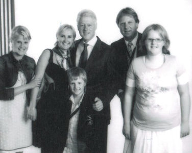 Med Bill Clinton: Terje Marcussen tok bilde med Bill Clinton. Foto: Privat