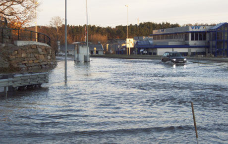 Melder om flom i Kristiansand