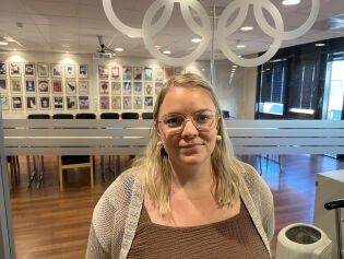 Caroline Thorstensen, daglig leder i Vågsbygd svømme- og livredningsklubb.
 Foto: Jonas Sæter Sundtjønn