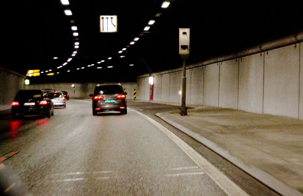 Ikke helt uventet var det fotoboksen i tunnelen på Baneheia som dro inn flest førerkort. Foto: Sørnett Arkiv
