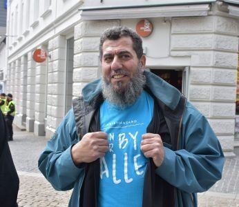 Talal Haydar håpet på en fredelig appell. Foto: Stig Even Lillestøl