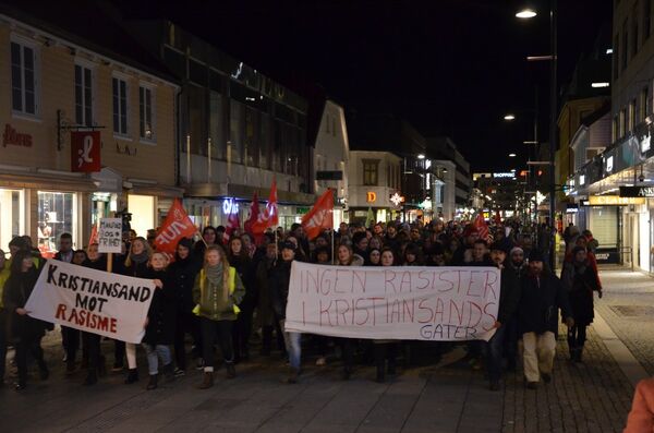 Demonstrasjoner i Kristiansand sentrum