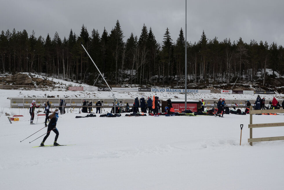 En utøver tester løypene.
 Foto: Oddvin Ødegård Wiklund