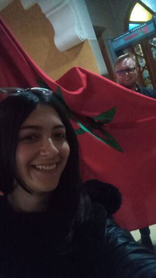 I Marokko: Sara og Sivert møttes igjen i januar etter Sivert tok nok en tur ned til Marokko.
 Foto: Privat
