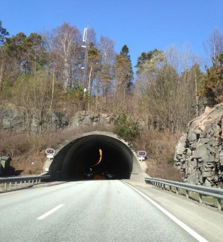 Haumyrhei tunellen er åpnet for trafikk igjen. Foto: Susanne Flolø