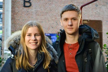 Charlotte Marie Sander (20) og John Martin Sandell (21). Foto: Susanne Lykke.