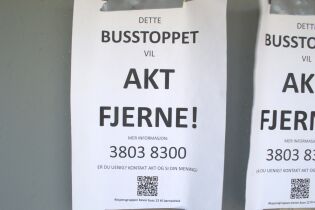 Plakater hengt opp for å skape engasjement
 Foto: Andreas Miland Bakke