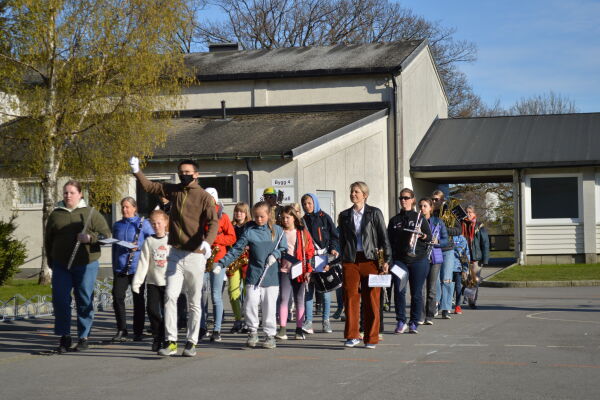 Rekrutteringen har vært en utfordring for Oddernes Skolemusikkorps