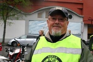 Entusiast: Karl Eielsen fra Søgne var en av mange mopedglade sørlendinger på årets 16.mai-treff (Foto: Paul André Sommerfeldt)