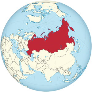 Globusen viser hvor Russland ligger. Foto: Google