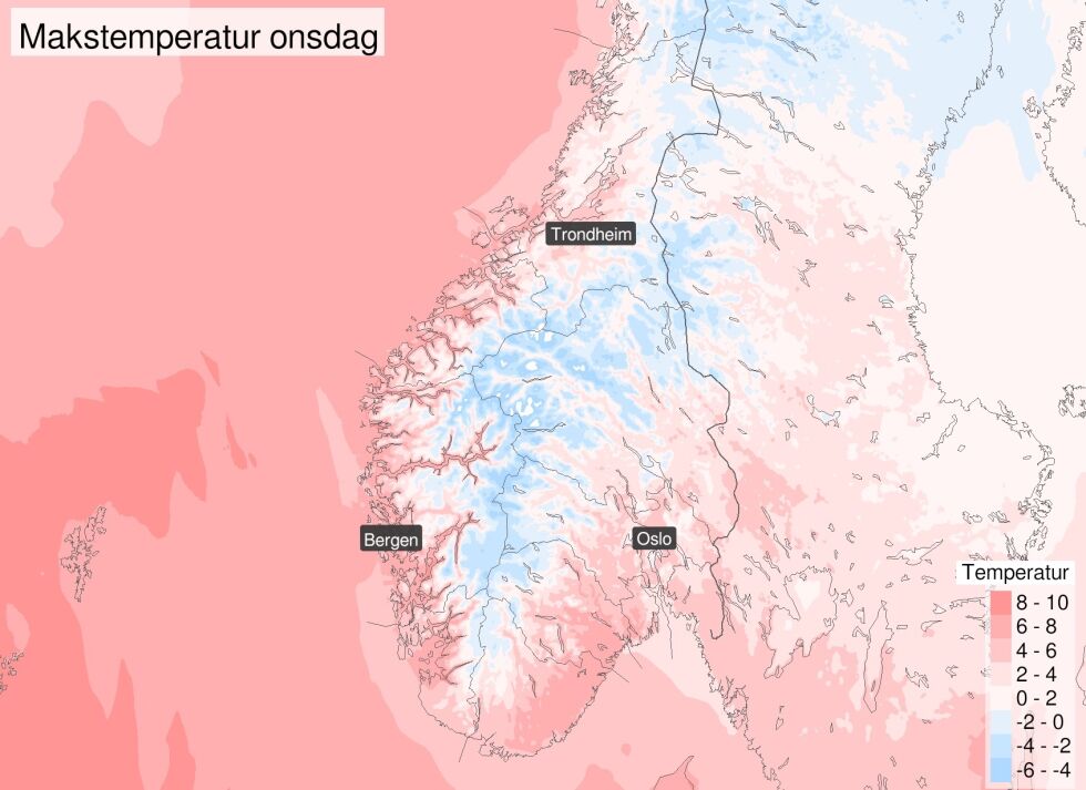 Foto: Foto hentet fra Meteorologene via X