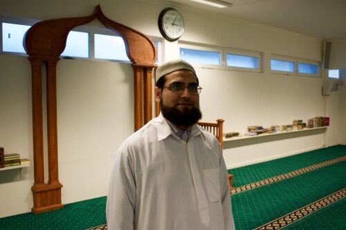 Akmal Ali, leder for Muslimsk Union i Agder og imam i moskeen. Foto: Marita Dæhlin.