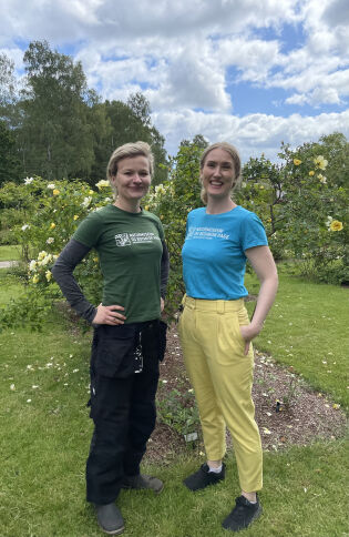 Lisbeth Breland (venstre) og Ida Jøssang (høyre).
 Foto: Bendik Leiros