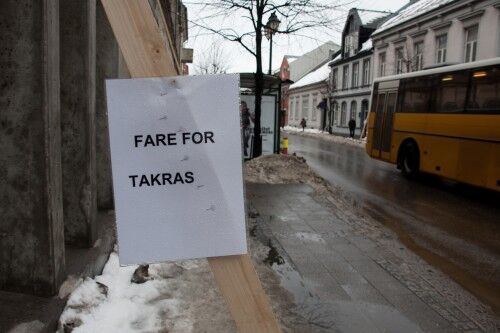Livsfarlige istapper i Kvadraturen