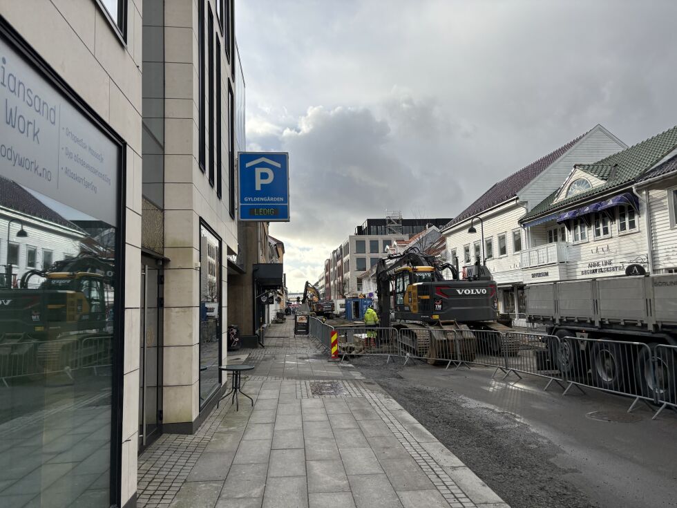 Bygningsarbeidet ved Gyldengården er godt i gang
 Foto: Fredrik Fie Padøy Mathiesen