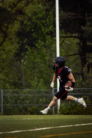 William James, scorer Gladiators eneste touch down
 Foto: Anton Samuelsen